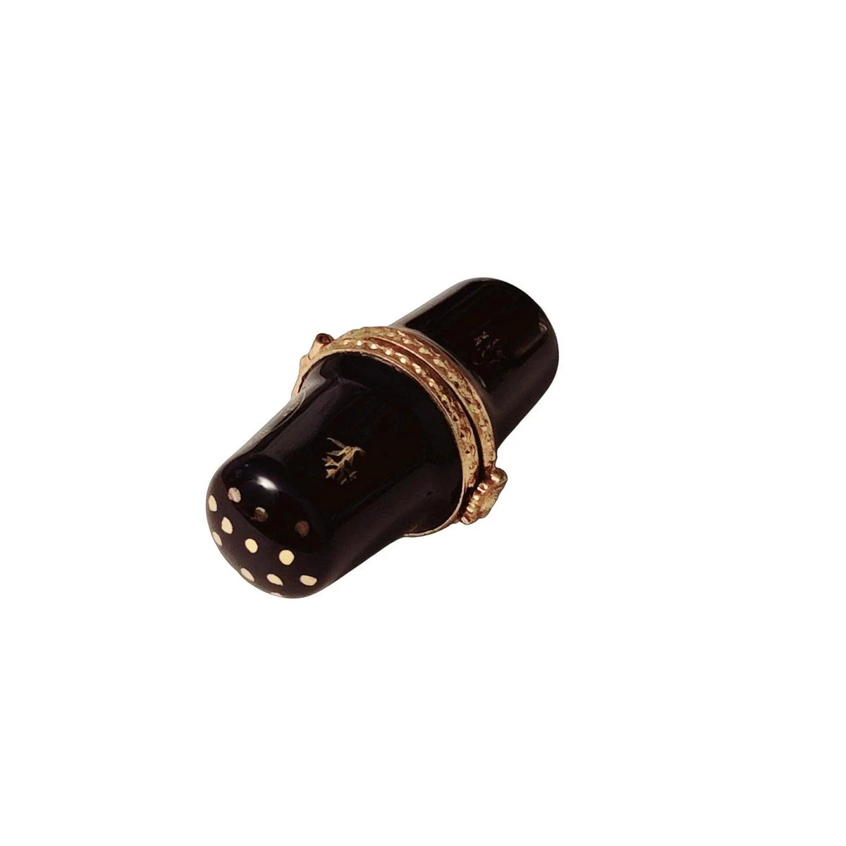 Cobalt Blue Thimble Gold Porcelain Limoges Porcelain Art Object, view 3