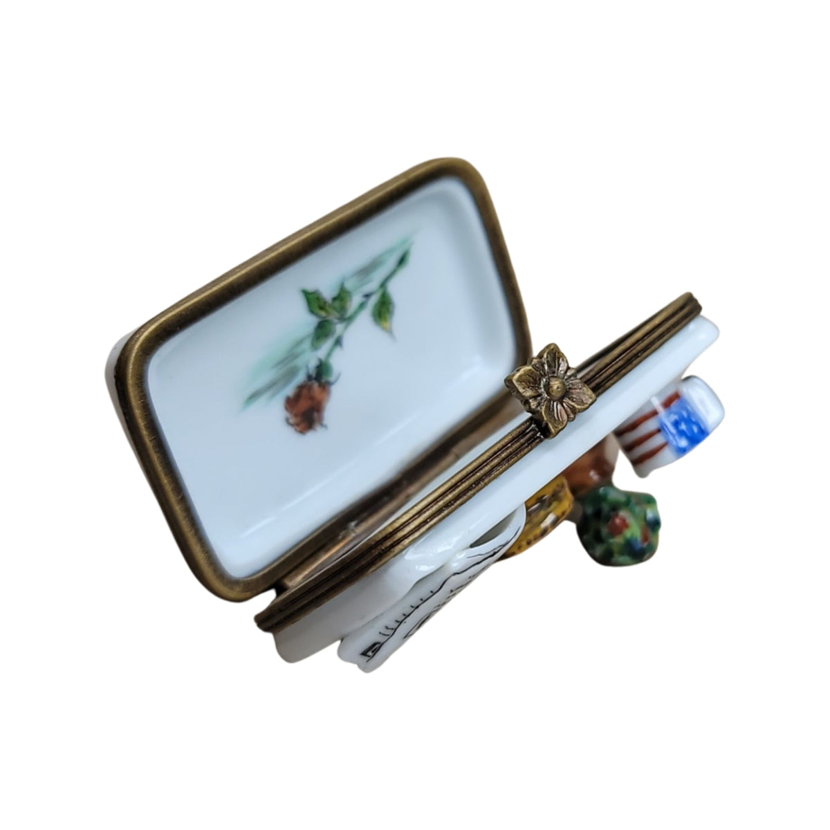 Coffee Pancake Tray Limoges Box Figurine, view 2