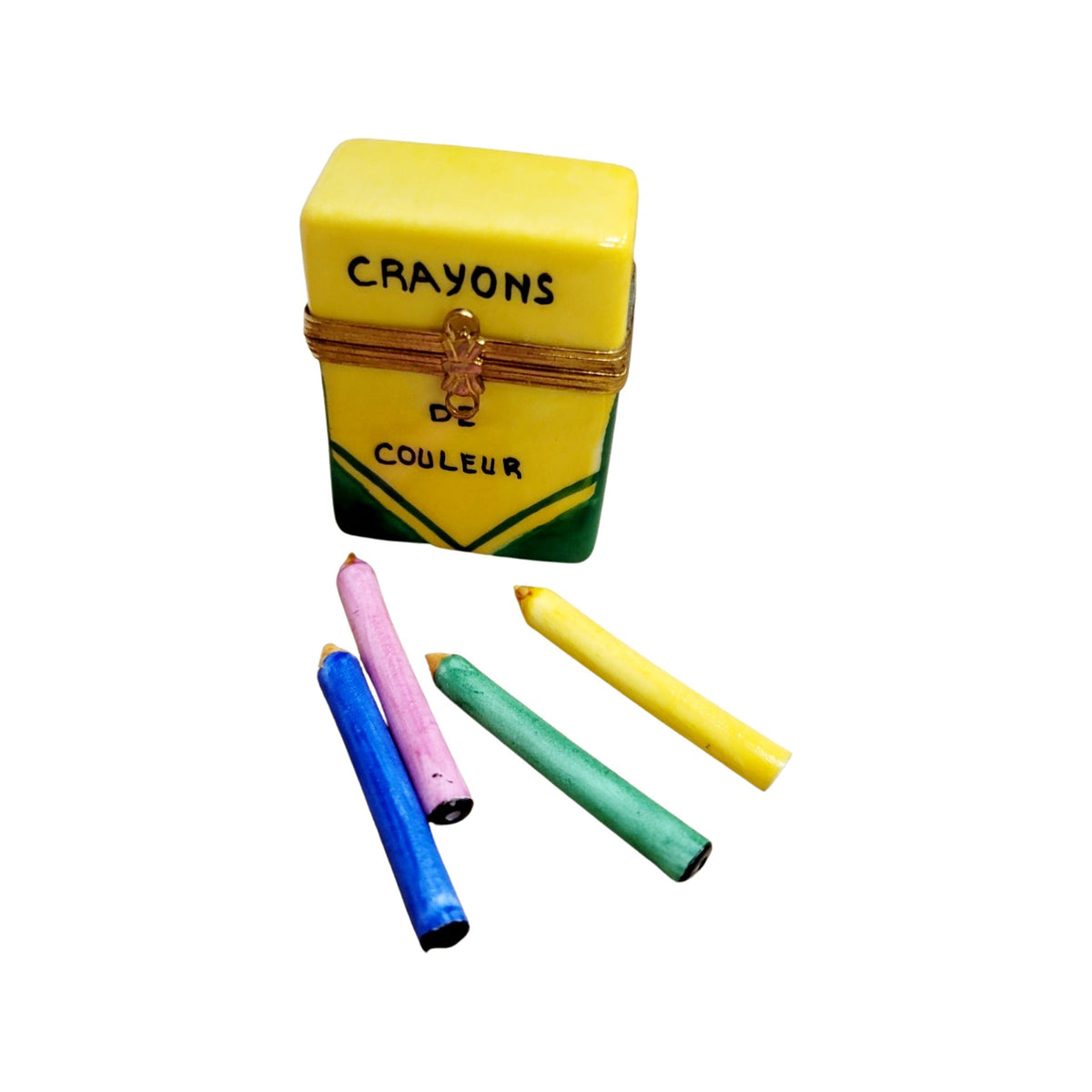 Authentic Crayon Limoges box, hand-painted in France, from Limoges Boutique