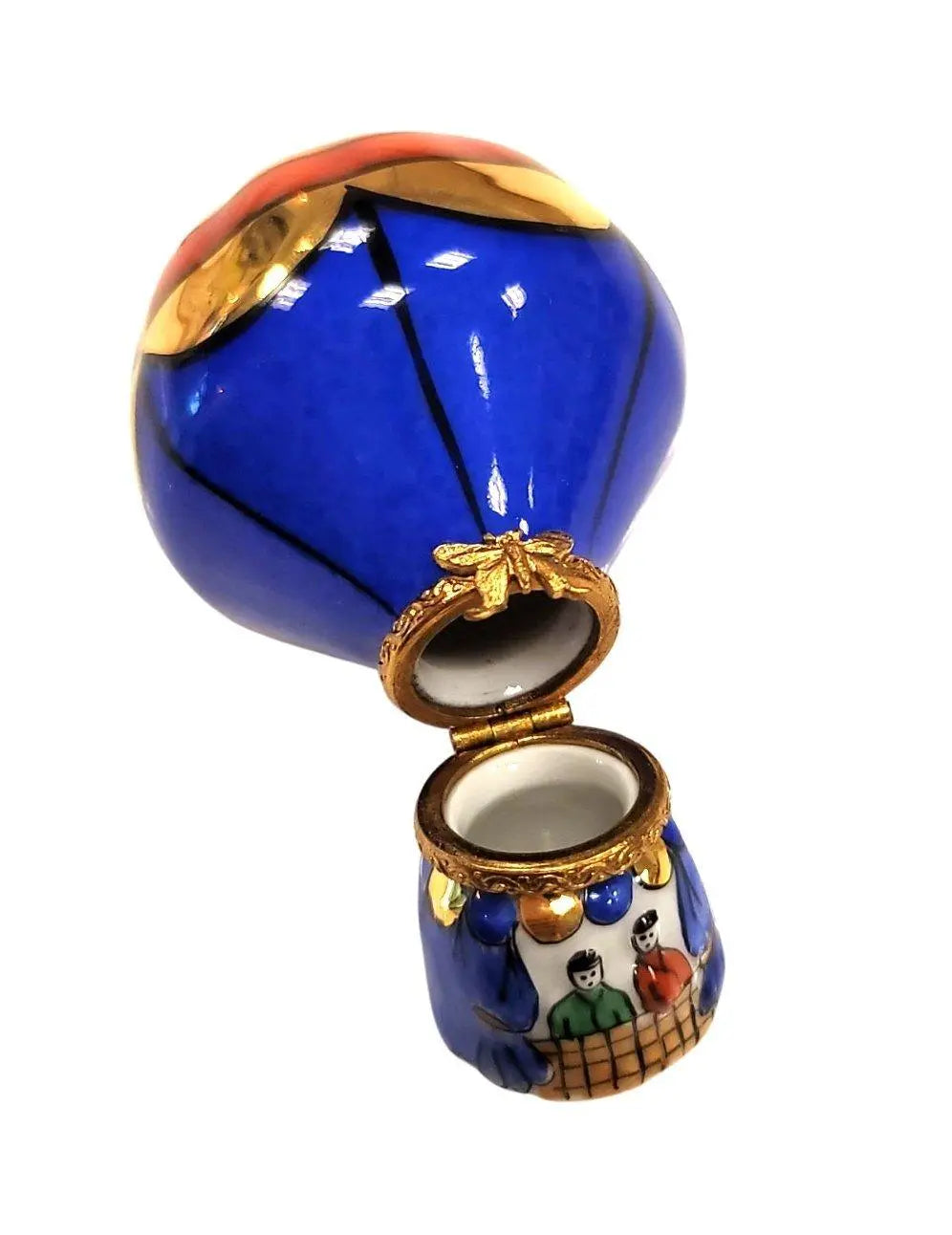 Colorful Hot Air Balloon Limoges box, an heirloom-quality piece for collectors