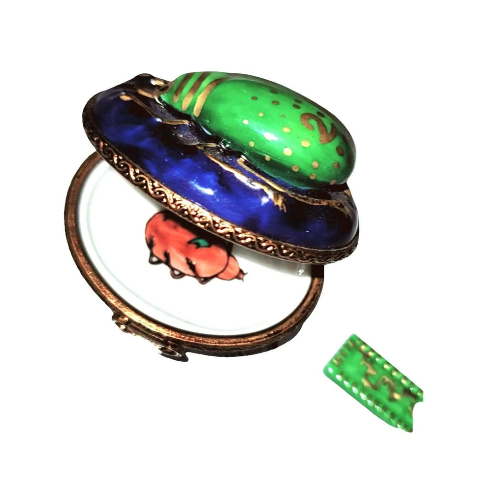 Treasured French collectible: Computer Beetle Bug with Chip Y2K Limoges box, painted by hand