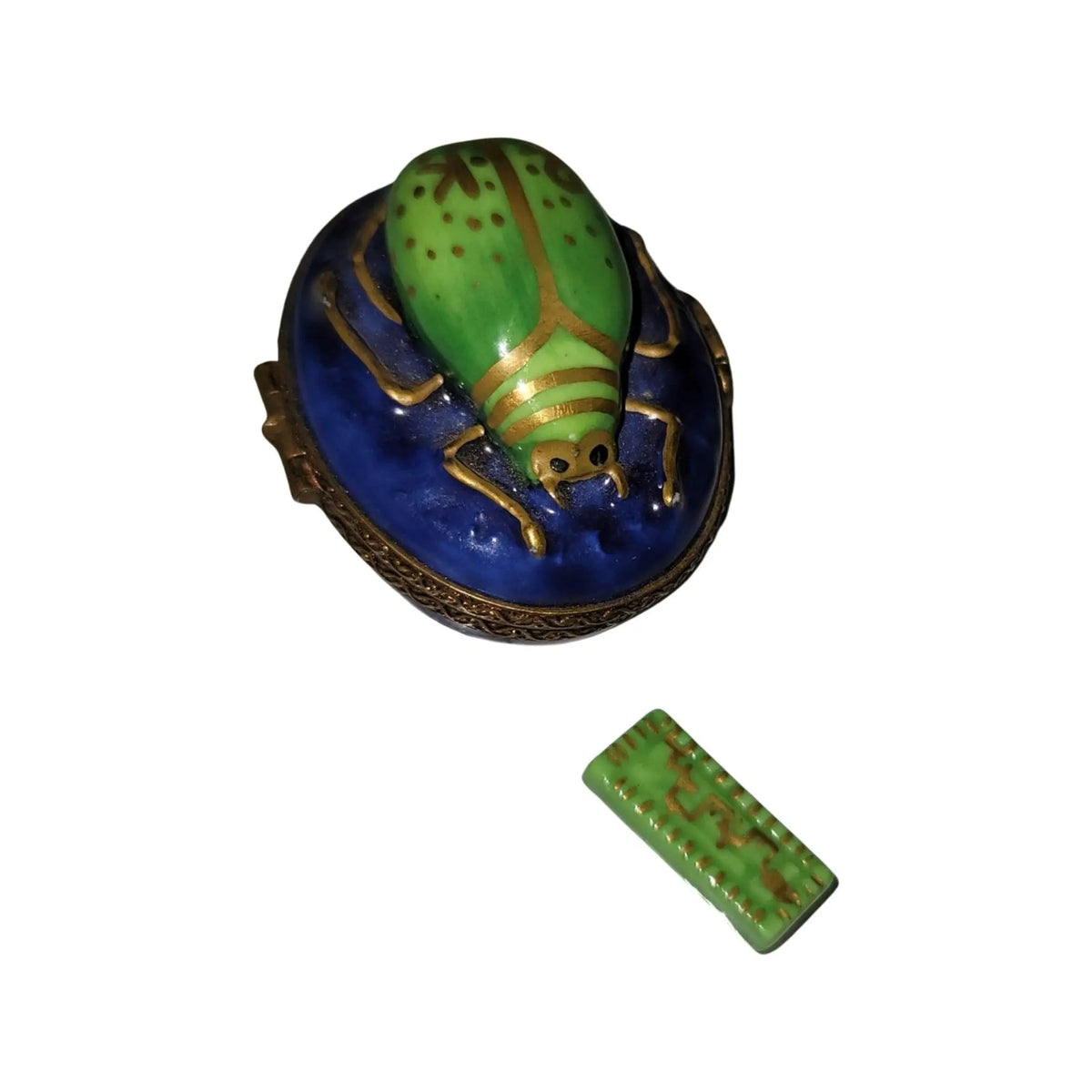 Every brushstroke by hand on the Computer Beetle Bug with Chip Y2K Limoges box from France