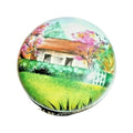 Country House on Round Home Limoges Box Figurine Gift, a hand-painted Limoges porcelain gift