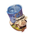 Cow Vase Pencil Holder Limoges Box Figurine, Well Detailed, a hand-painted Limoges porcelain gift