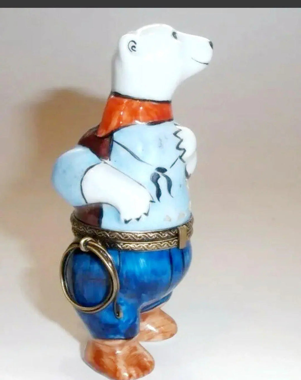 Cowboy Polar Bear Figurine for Collectors, view 12