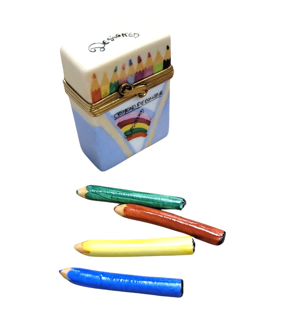 Limoges Boutique presents the Crayon de Couleur, a genuine Limoges box painted by hand in France