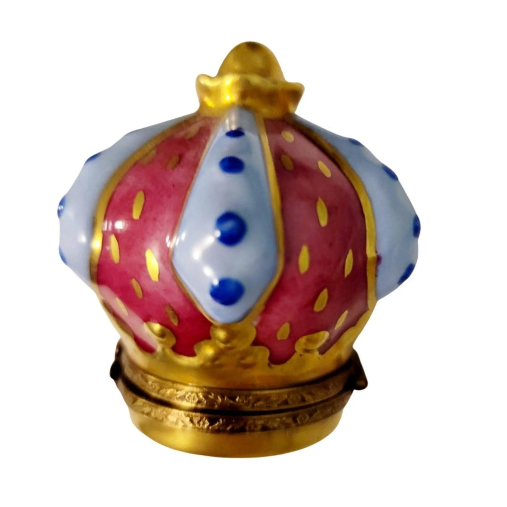 British Crown w Jewels Limoges Box Figurine, view 3