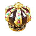 Limoges Boutique presents the Rochard Crown with Jewels, a genuine Limoges box painted by hand in France