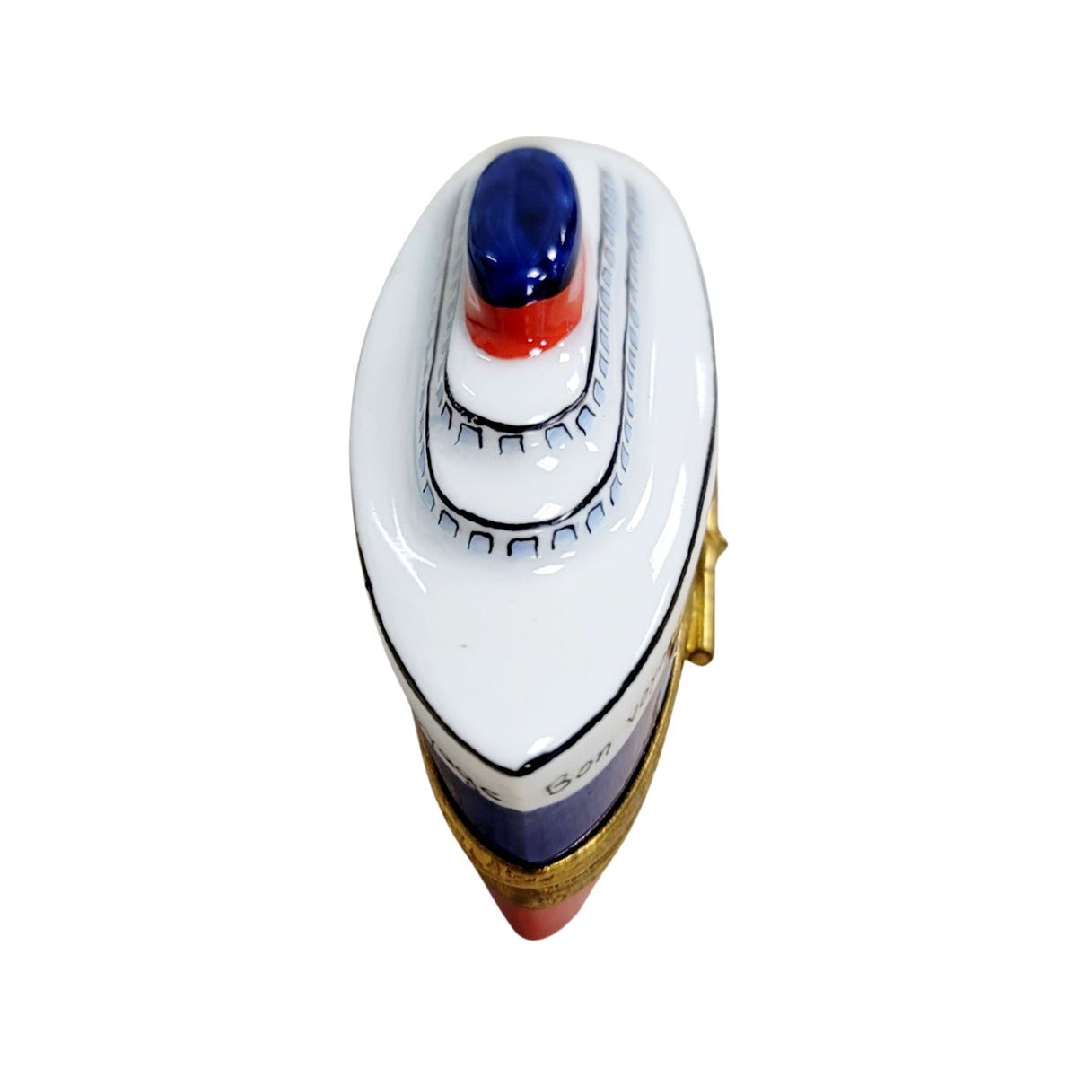 Artisan-painted Cruise Ship Bon Voyage Limoges box from France, a cherished collectible