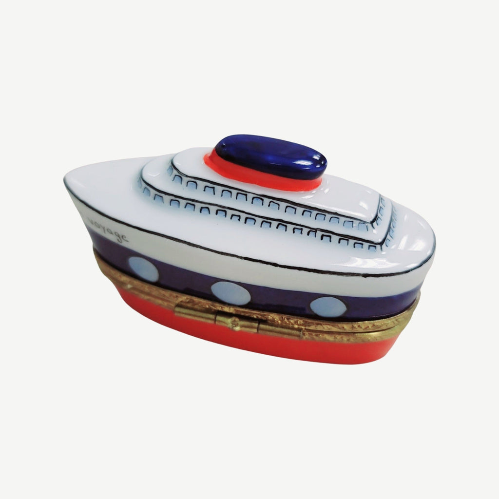 The painter's artistry shows on this Cruise Ship Bon Voyage Limoges box