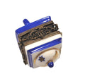 Genuine Brass White Dreidel Limoges box painted by hand in France, from Limoges Boutique