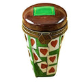Dice Shaker Limoges Box for Game Lovers, a hand-painted Limoges porcelain gift