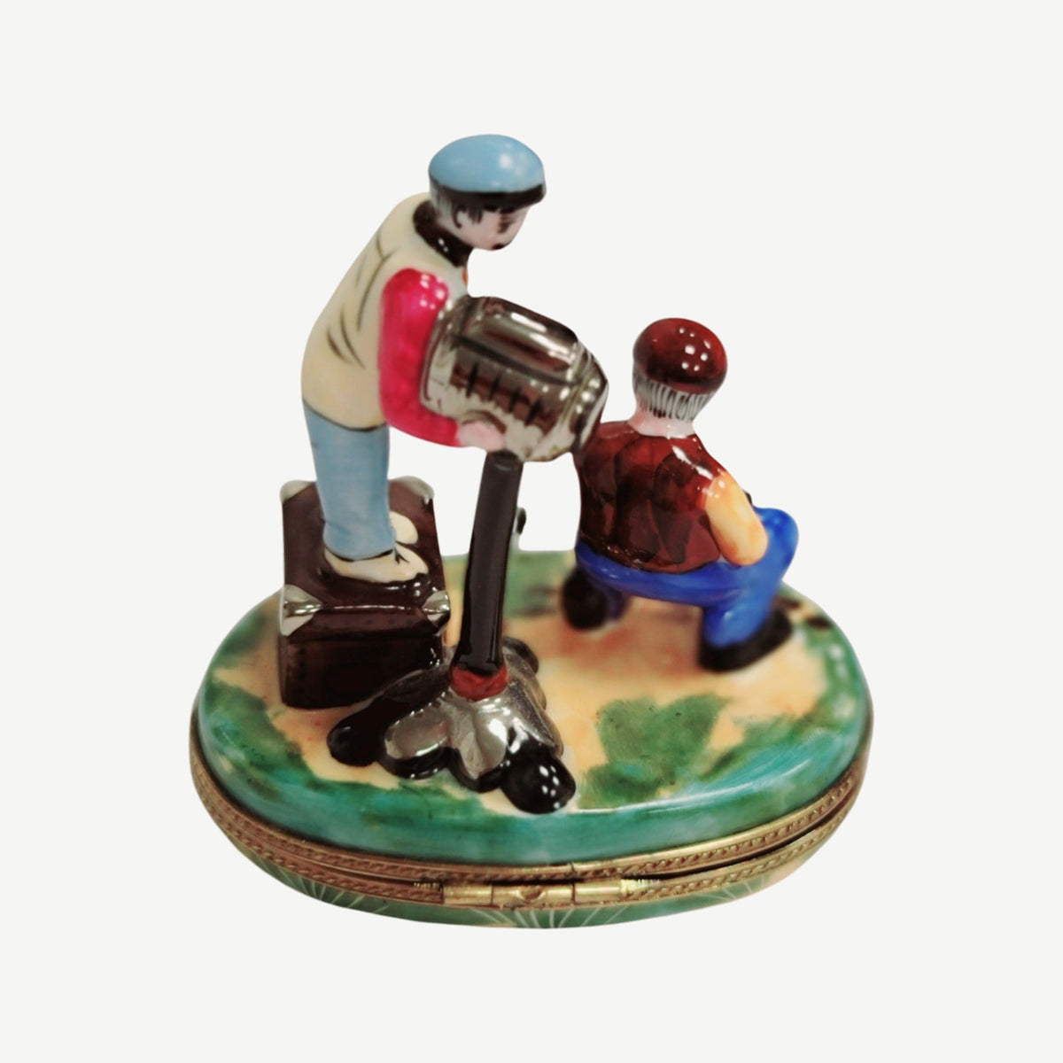 Collectible Director of Movie Film Camera Limoges box with artisan brushwork