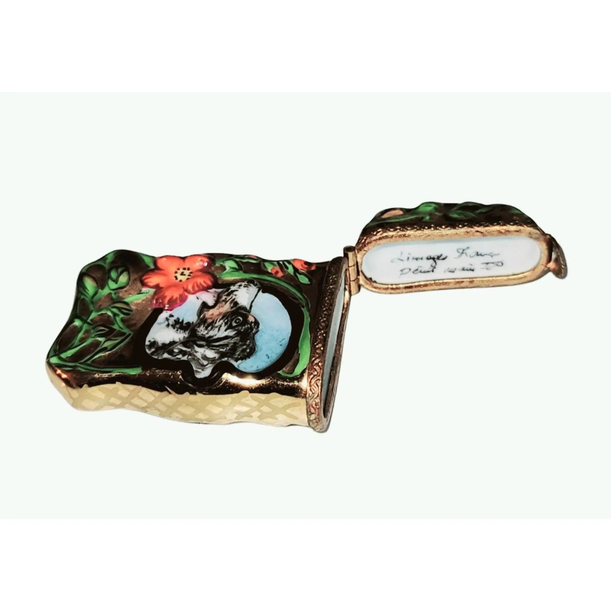 The Lighter with Dog, a Limoges keepsake with true French charm