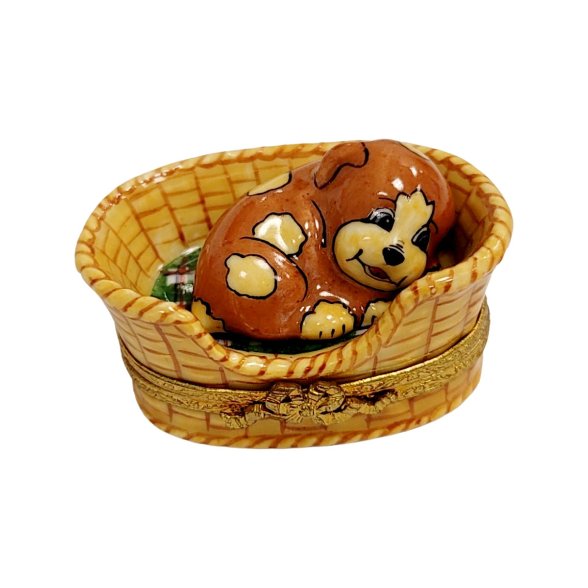 Dog in Brown Basket Decor for Pet Lovers, view 3