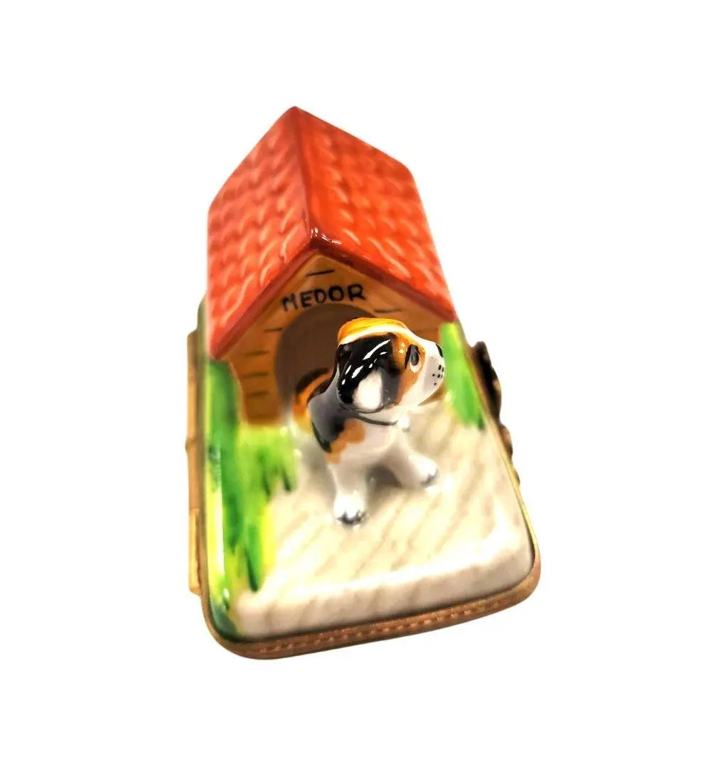 Dog in Doghouse Limoges Box for Collectors, view 5