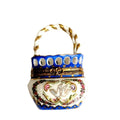 Doves on Basket 3Inch Traditional Porcelain Limoges Box, a hand-painted Limoges porcelain gift