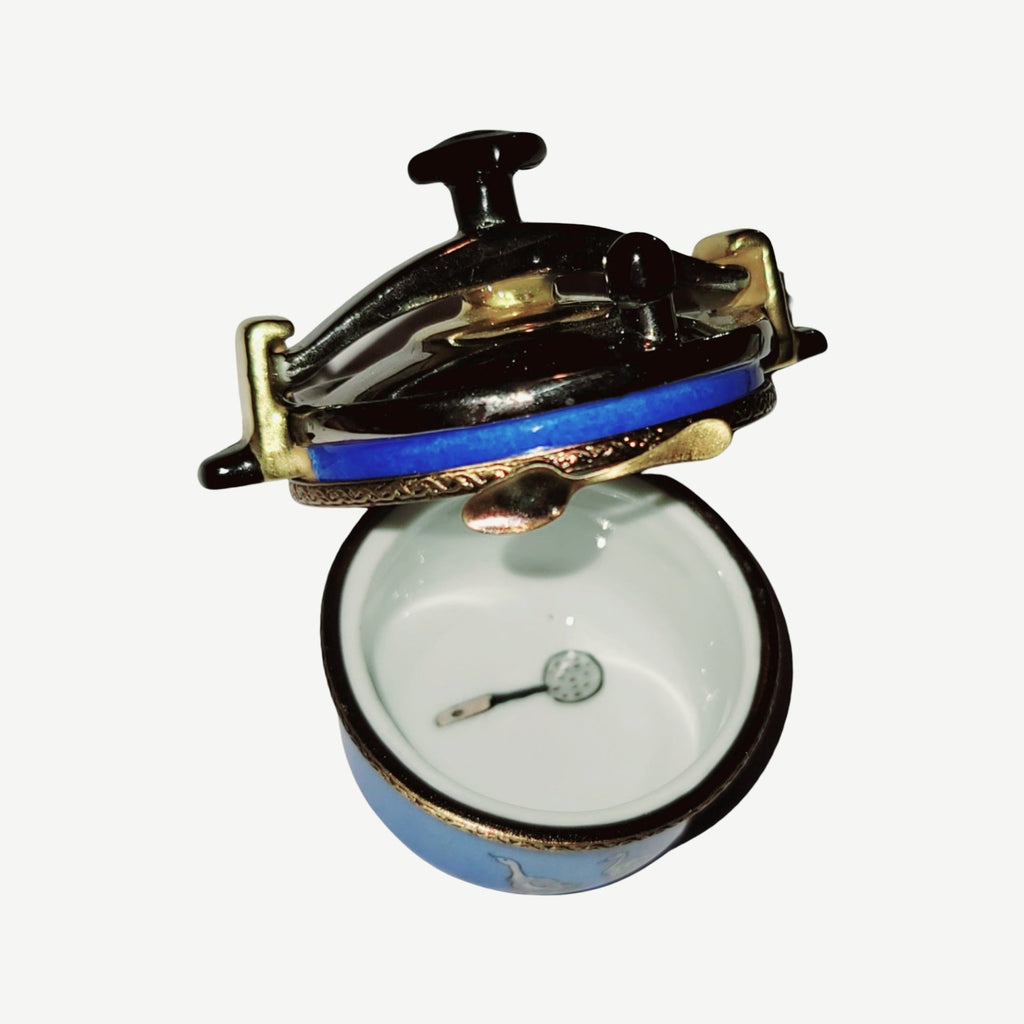 Ducks on Pressure Cooker Limoges Box Figurine, view 2