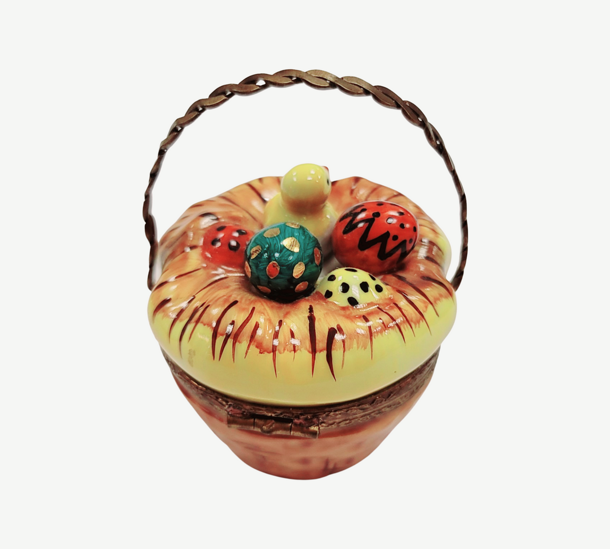 Easter Basket with Eggs Bird Limoges box, an heirloom-quality piece for collectors