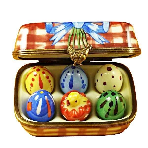 The Easter Eggs with Chick, a Limoges keepsake with true French charm