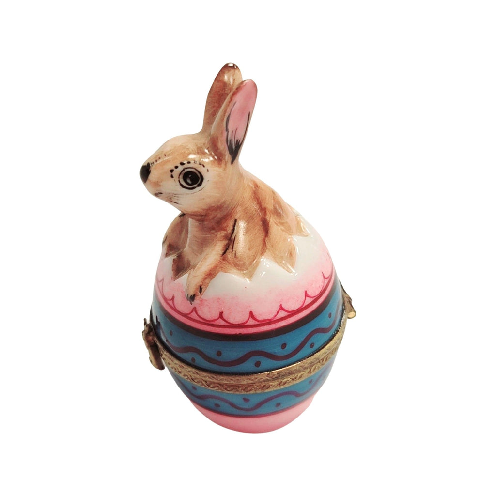 Easter Rabbit on Egg Limoges Box, view 4