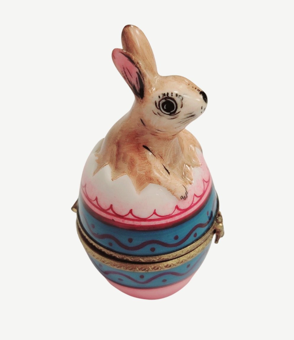 Easter Rabbit on Egg Limoges Box, view 6
