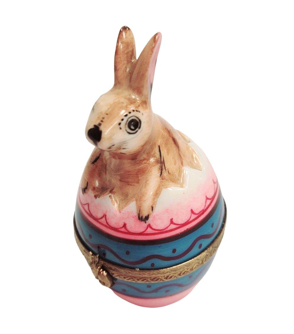Easter Rabbit on Egg Limoges Box, view 7