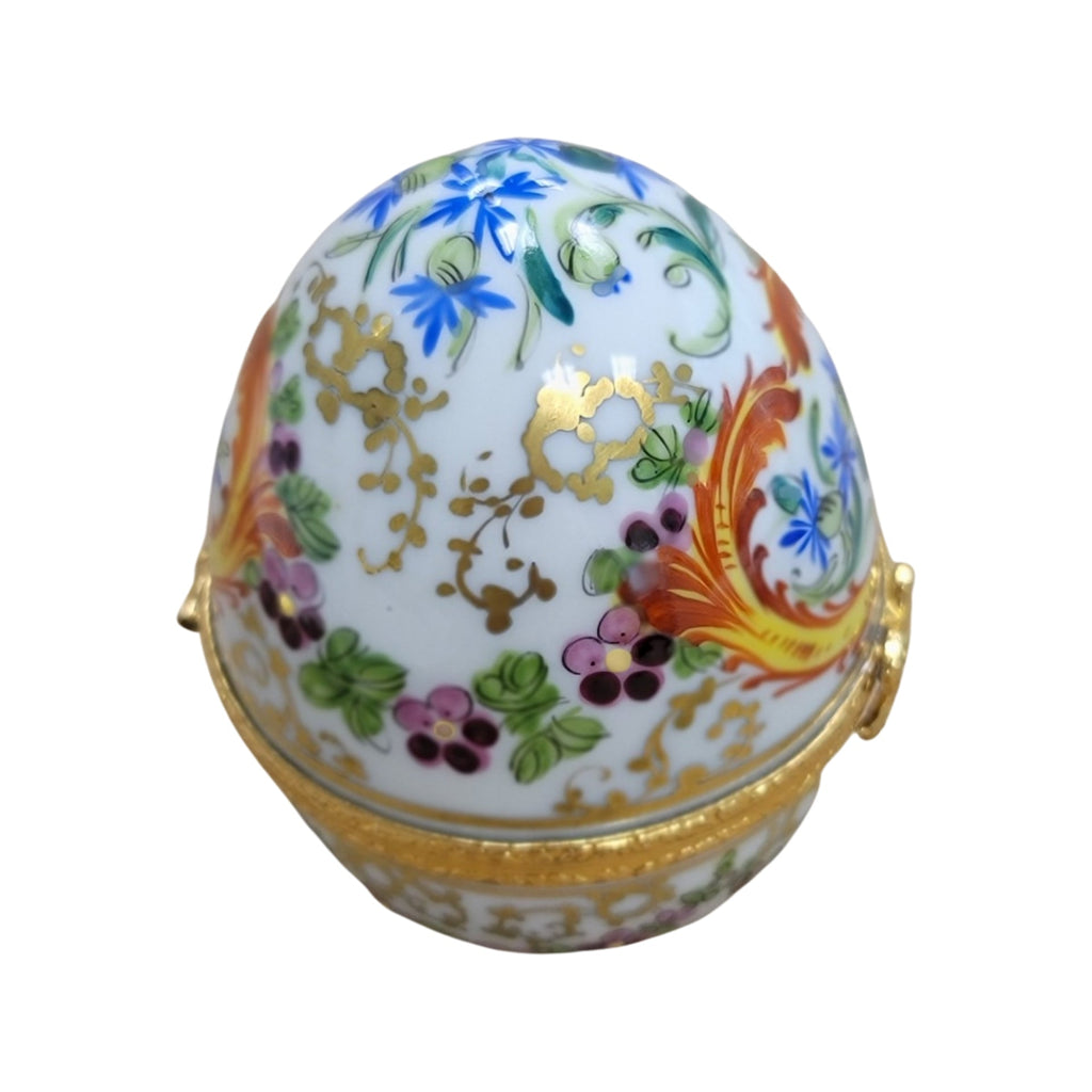 Elegant Painted Limoges Egg for Luxury Collectors, view 4