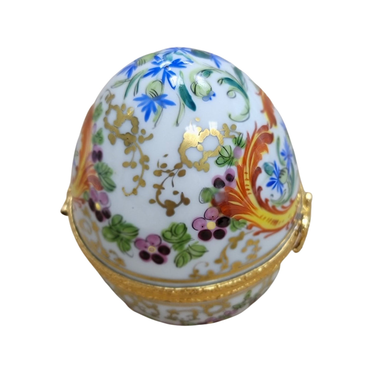 Elegant Painted Limoges Egg for Luxury Collectors, view 4