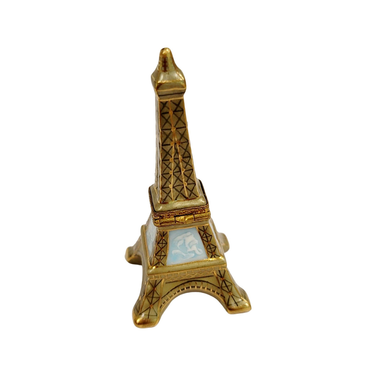 Eiffel Tower Gold Figurine Limoges Box, view 3