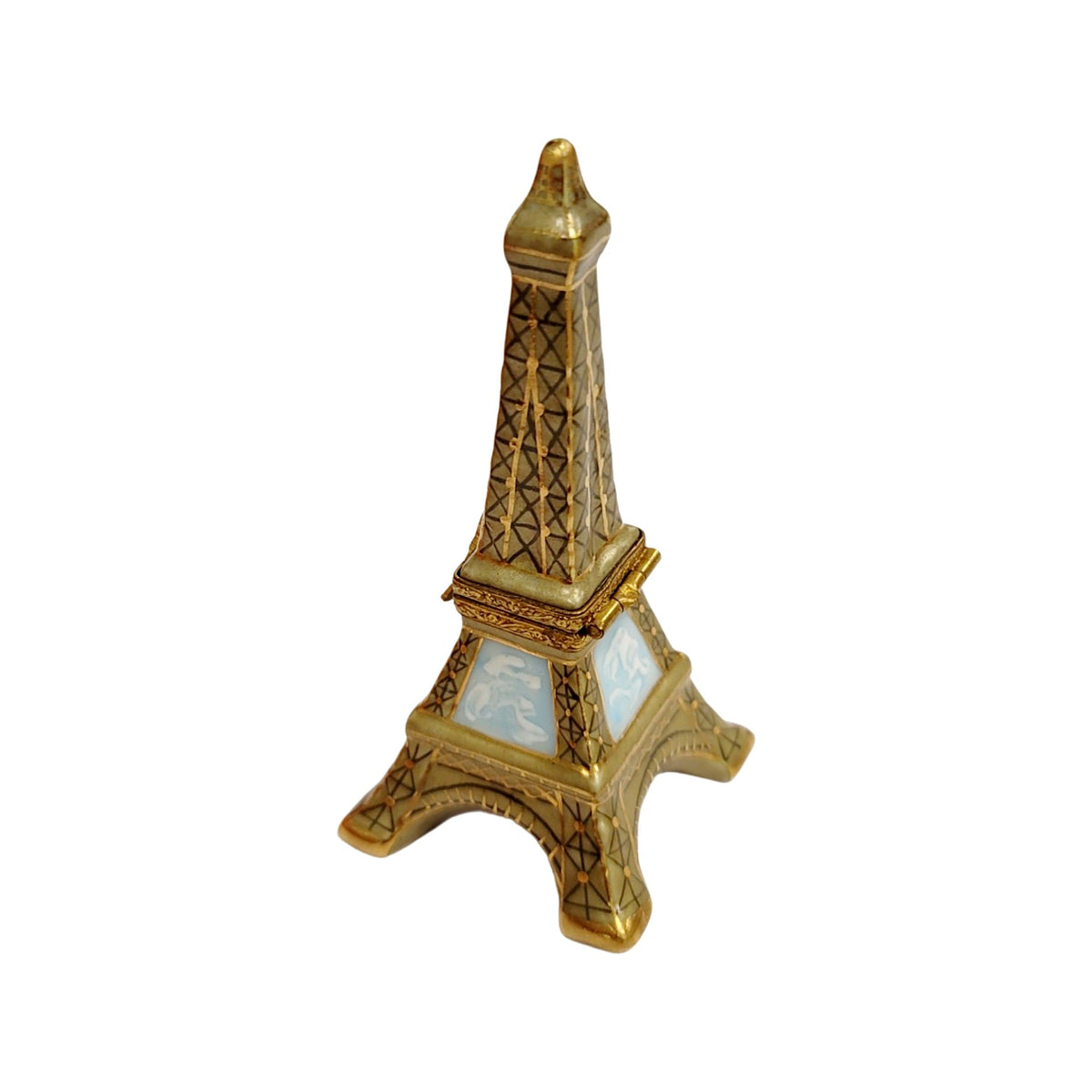 Eiffel Tower Gold Figurine Limoges Box, view 4