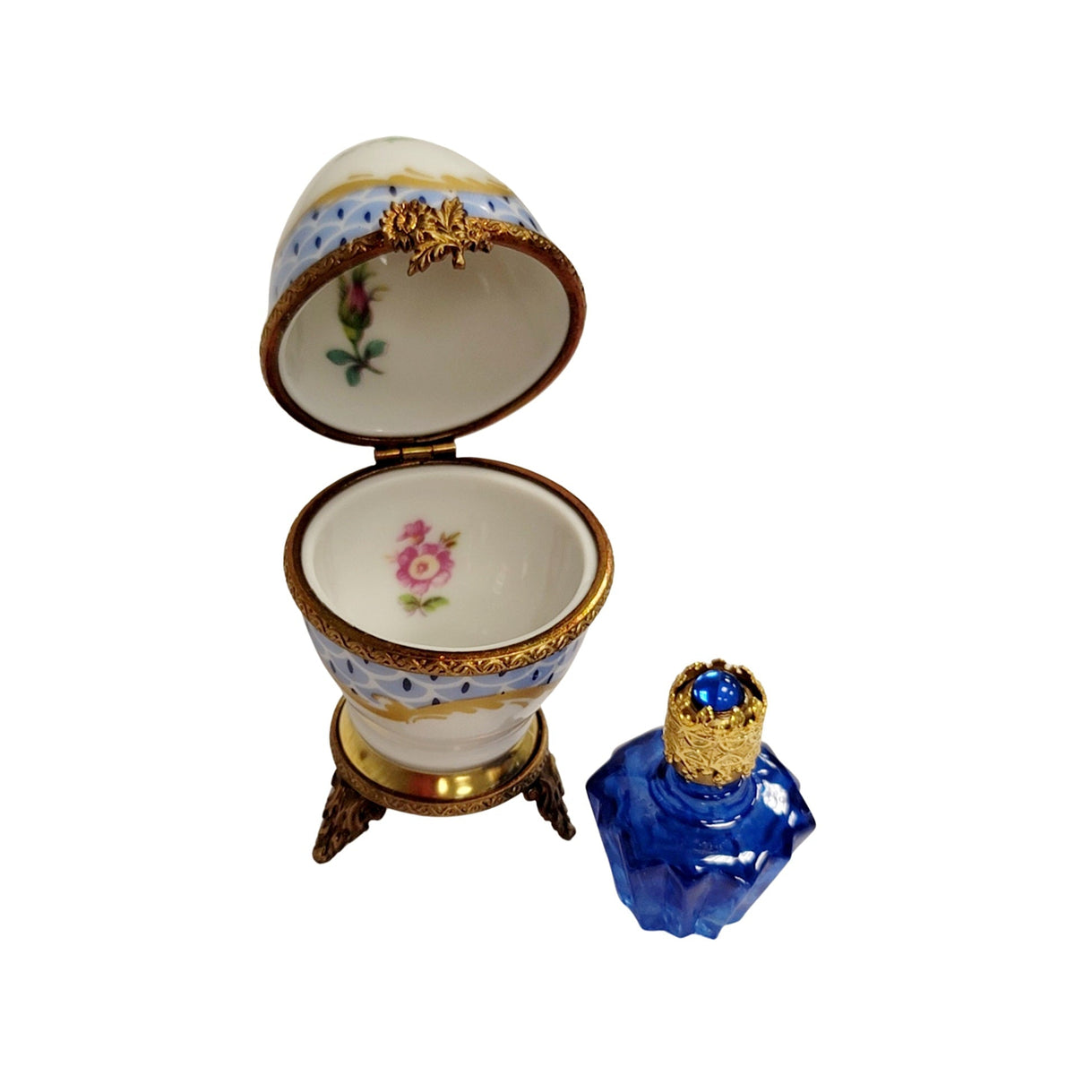 A thoughtful gift for Francophiles: the Egg with Perfume on Brass Limoges box