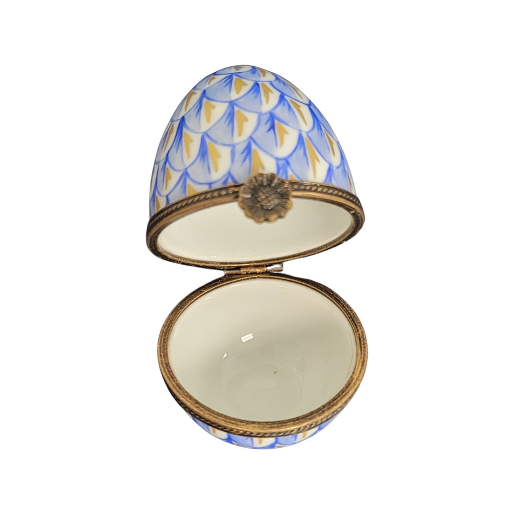 Blue Egg Limoges Porcelain Box, view 2