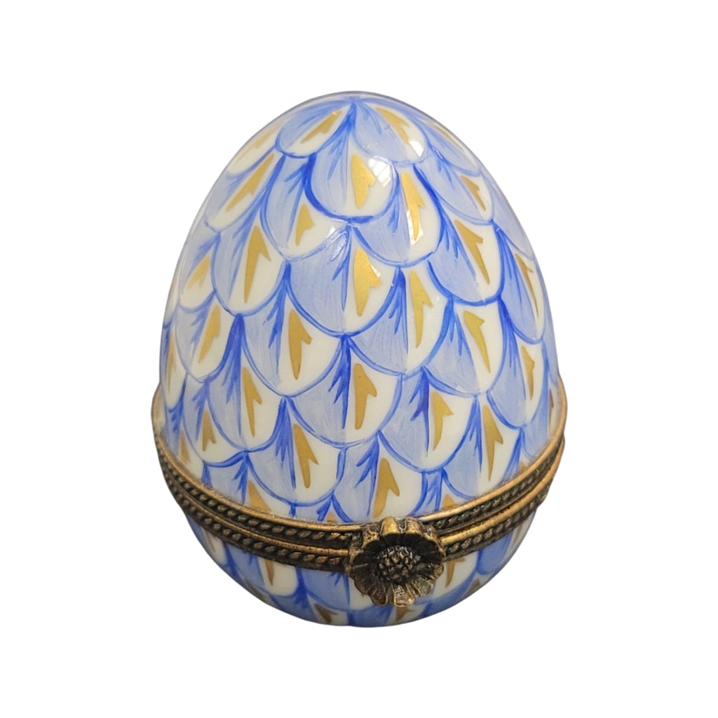 Blue Egg Limoges Porcelain Box, view 4