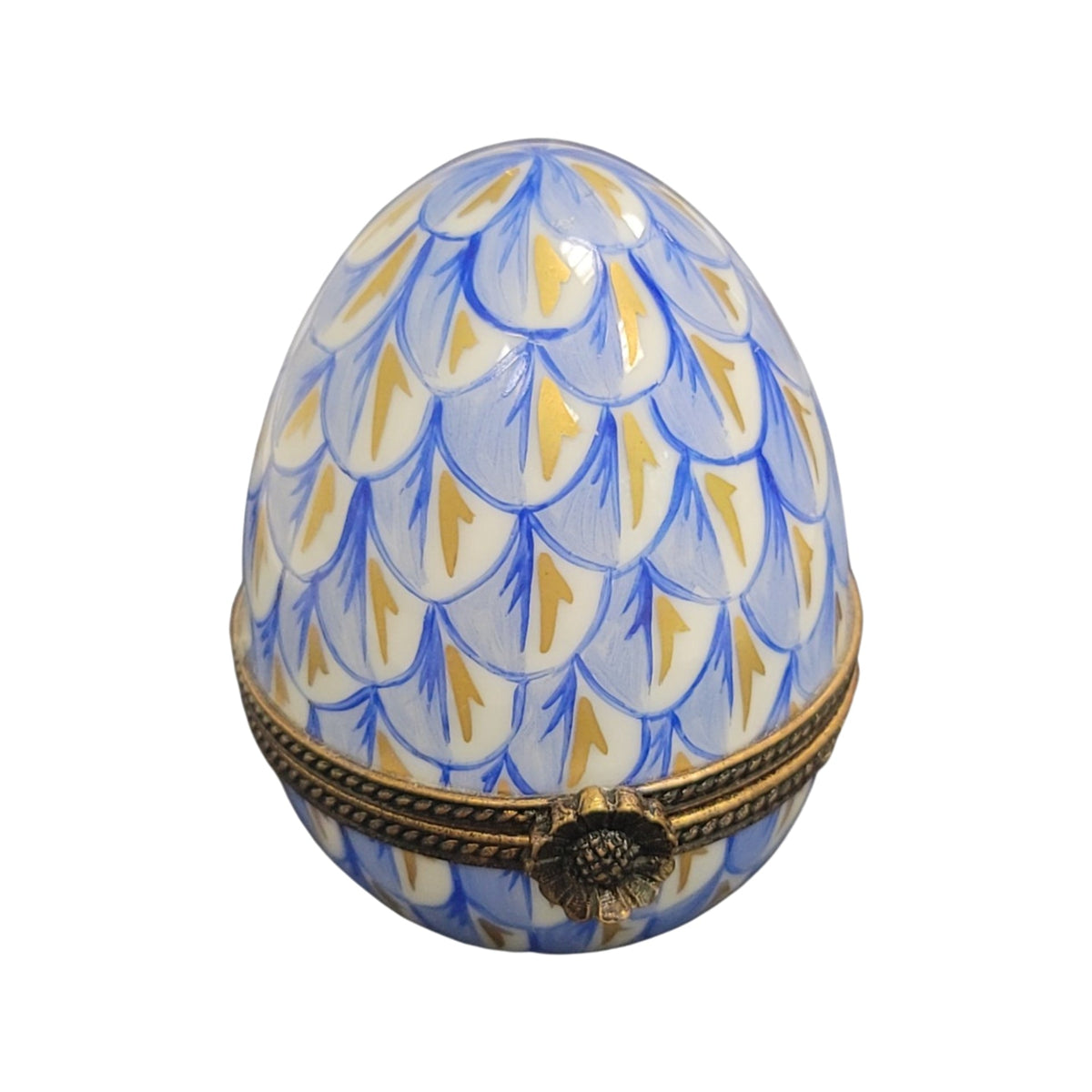 Blue Egg Limoges Porcelain Box, view 4