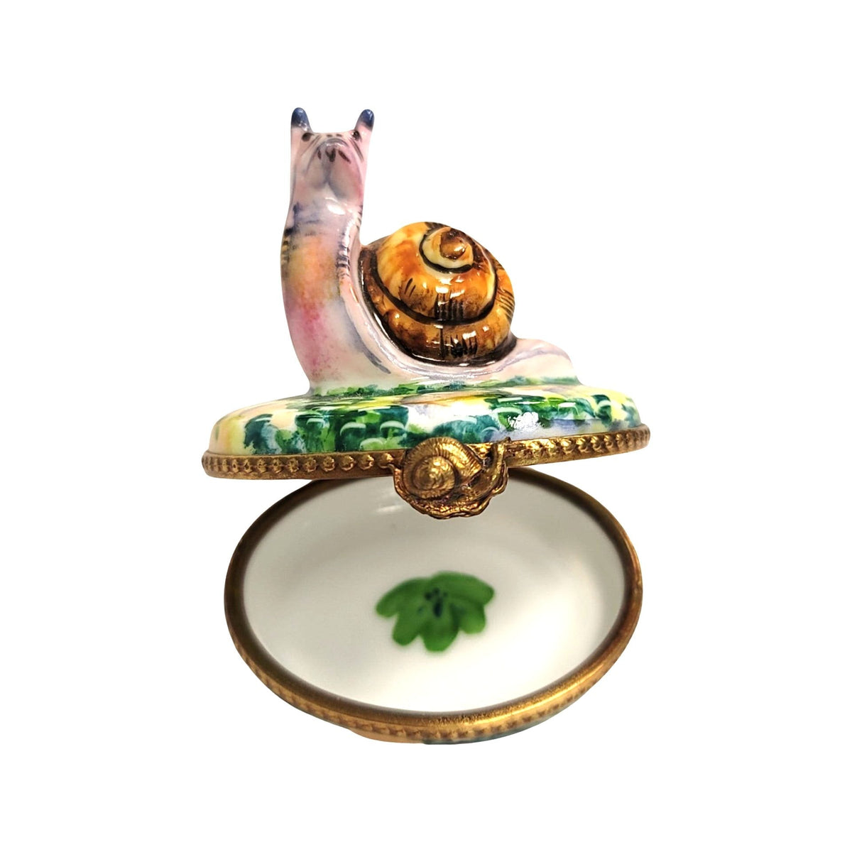 Escargot Snail Limoges Box Figurine, view 2