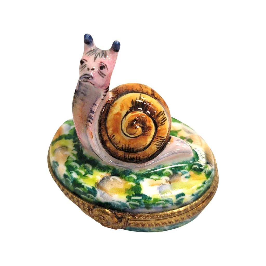 Escargot Snail Limoges Box Figurine, view 4