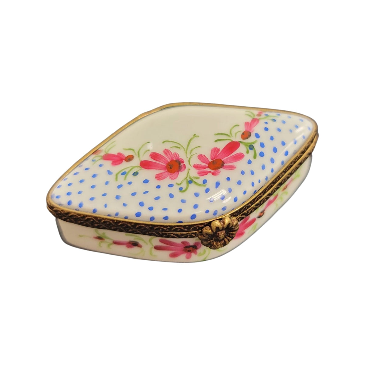 Rhombus Limoges Porcelain Box, view 5
