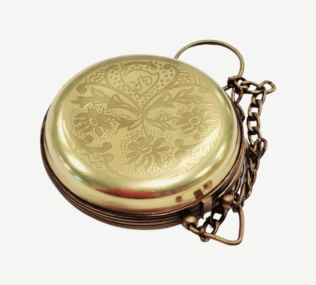 Gift idea for someone who loves France: High End Gold Pocket Watch Limoges box
