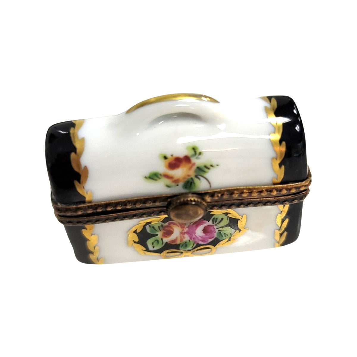 Chest Limoges Porcelain Box, a hand-painted Limoges porcelain gift