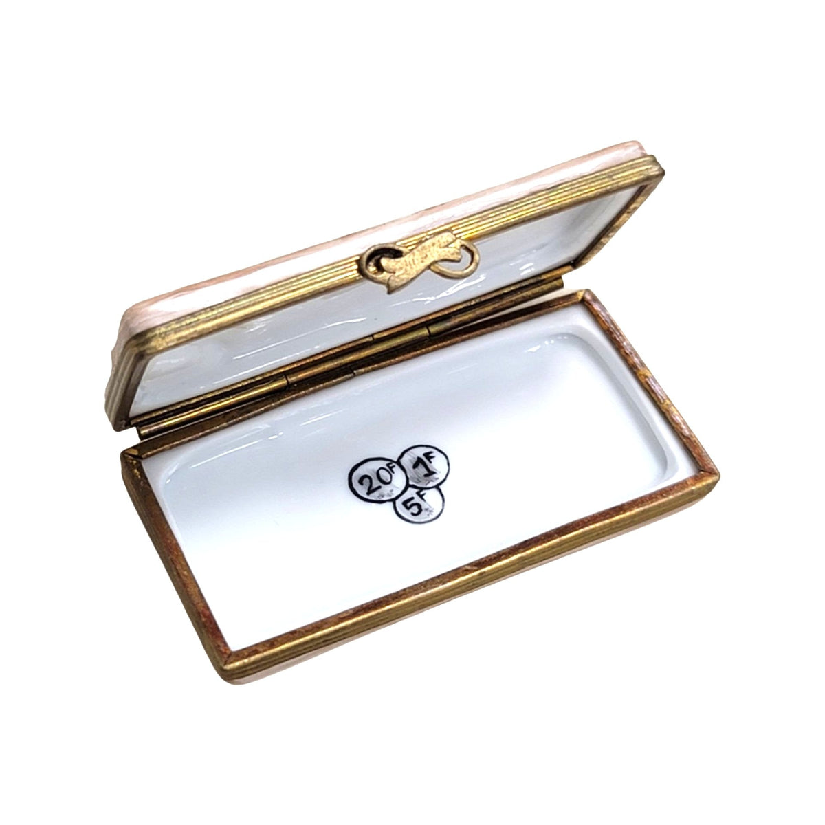 France Franc Dollar Limoges Box Collectible Treasure, view 2