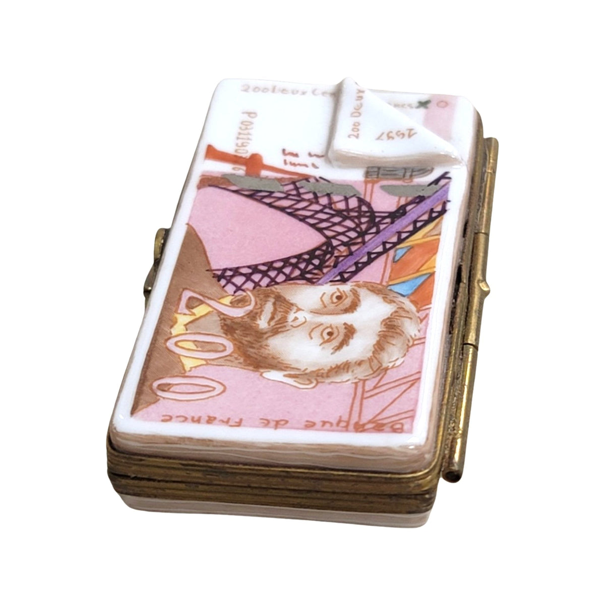 France Franc Dollar Limoges Box Collectible Treasure, view 6