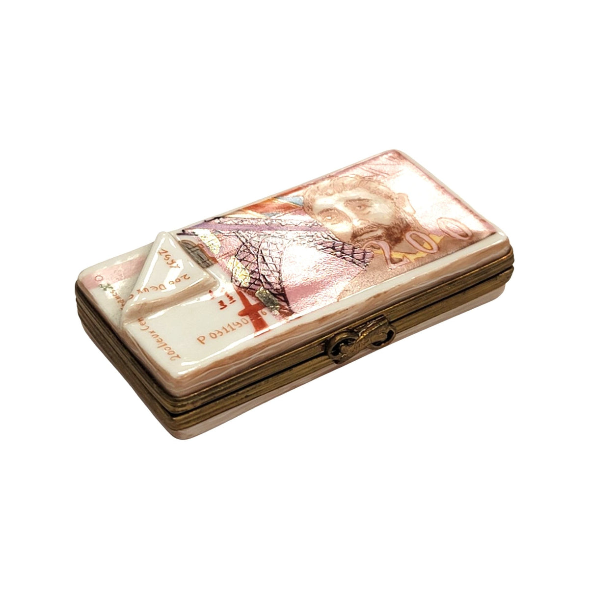 France Franc Dollar Limoges Box Collectible Treasure, view 8