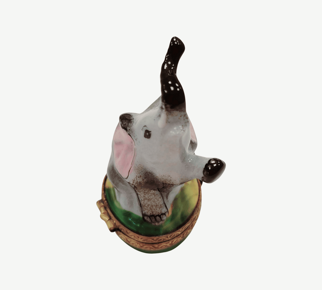 Elephant Wild Animal Limoges Box Figurine Limoges, view 3