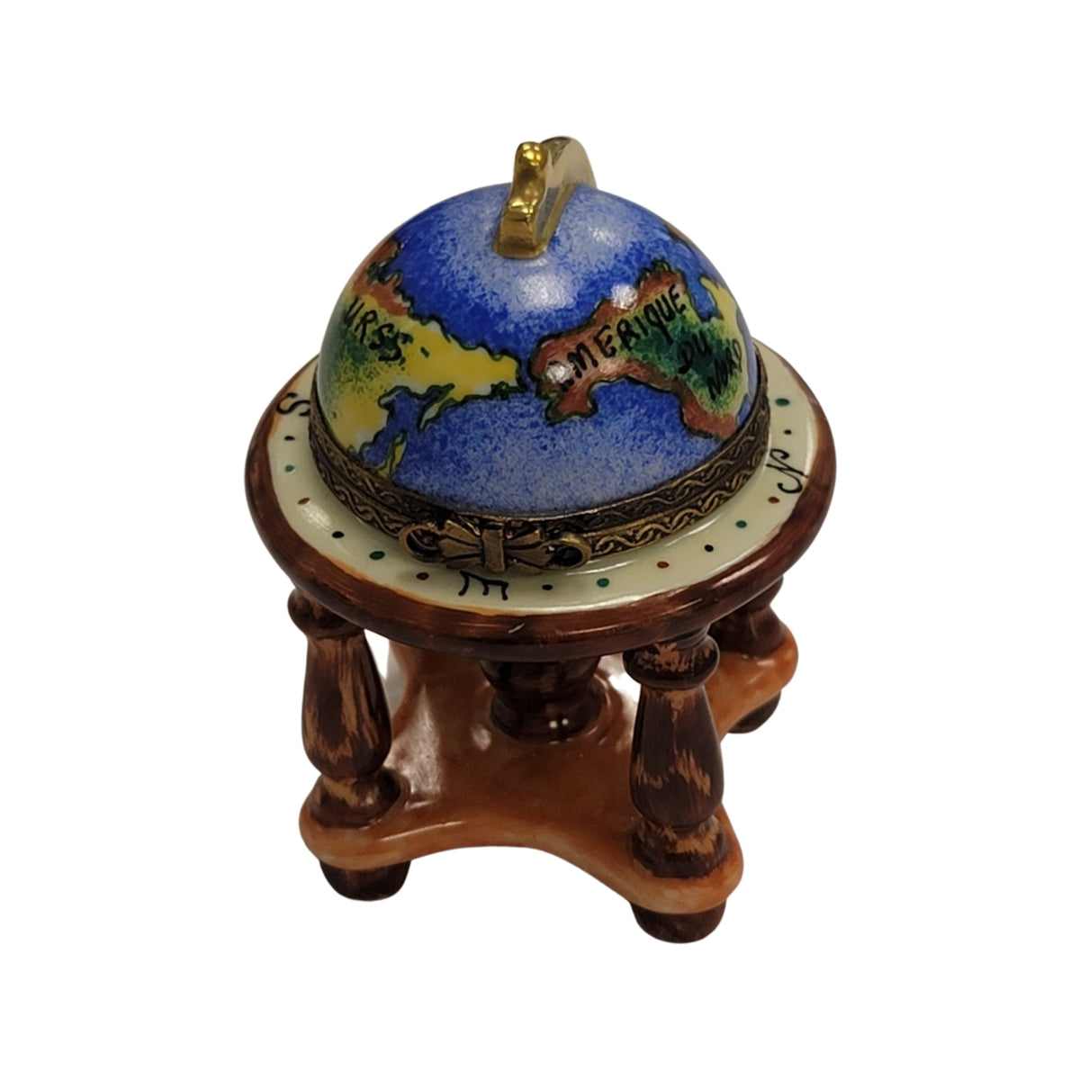 Elegant World Globe Limoges Box for Home Decor Gift, view 2