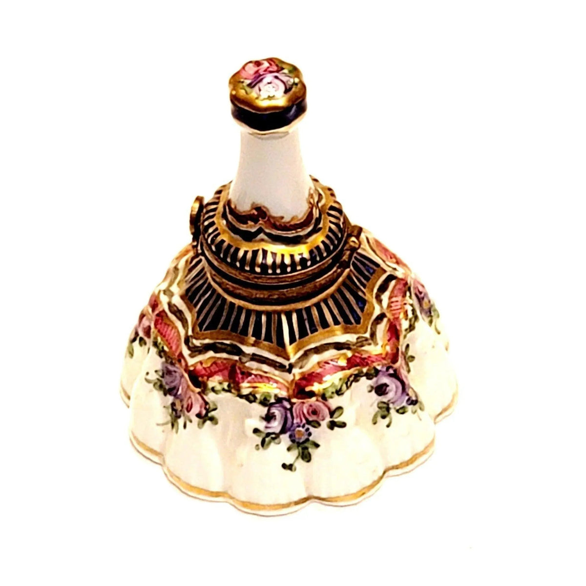 Large Sevre Hand Bell 3.5 Inch Limoges Box Figurine, a hand-painted Limoges porcelain gift