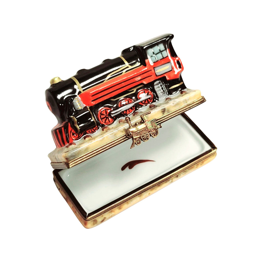 Train Locomotive Limoges Box Figurine, view 2