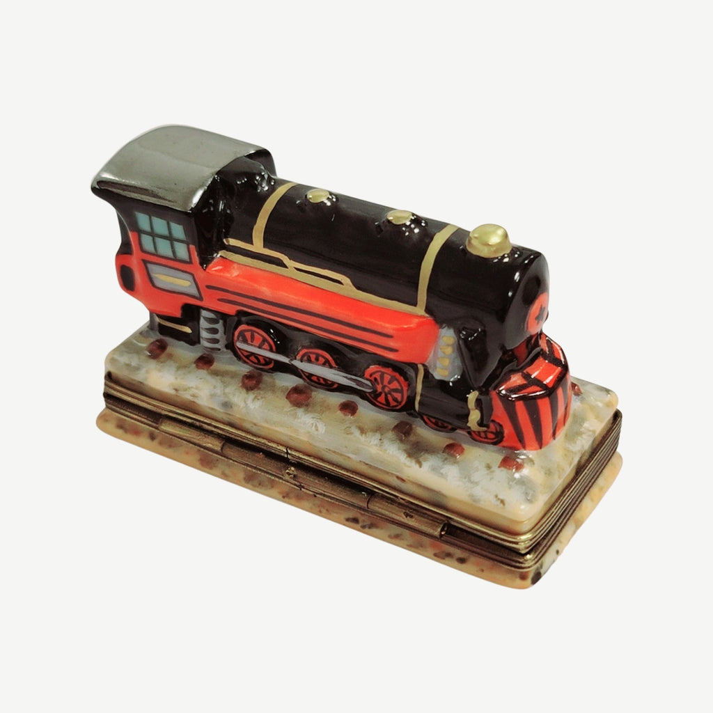 Train Locomotive Limoges Box Figurine, view 3