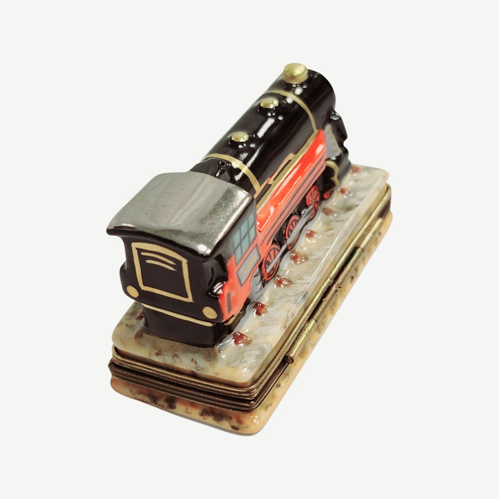 Train Locomotive Limoges Box Figurine, view 4