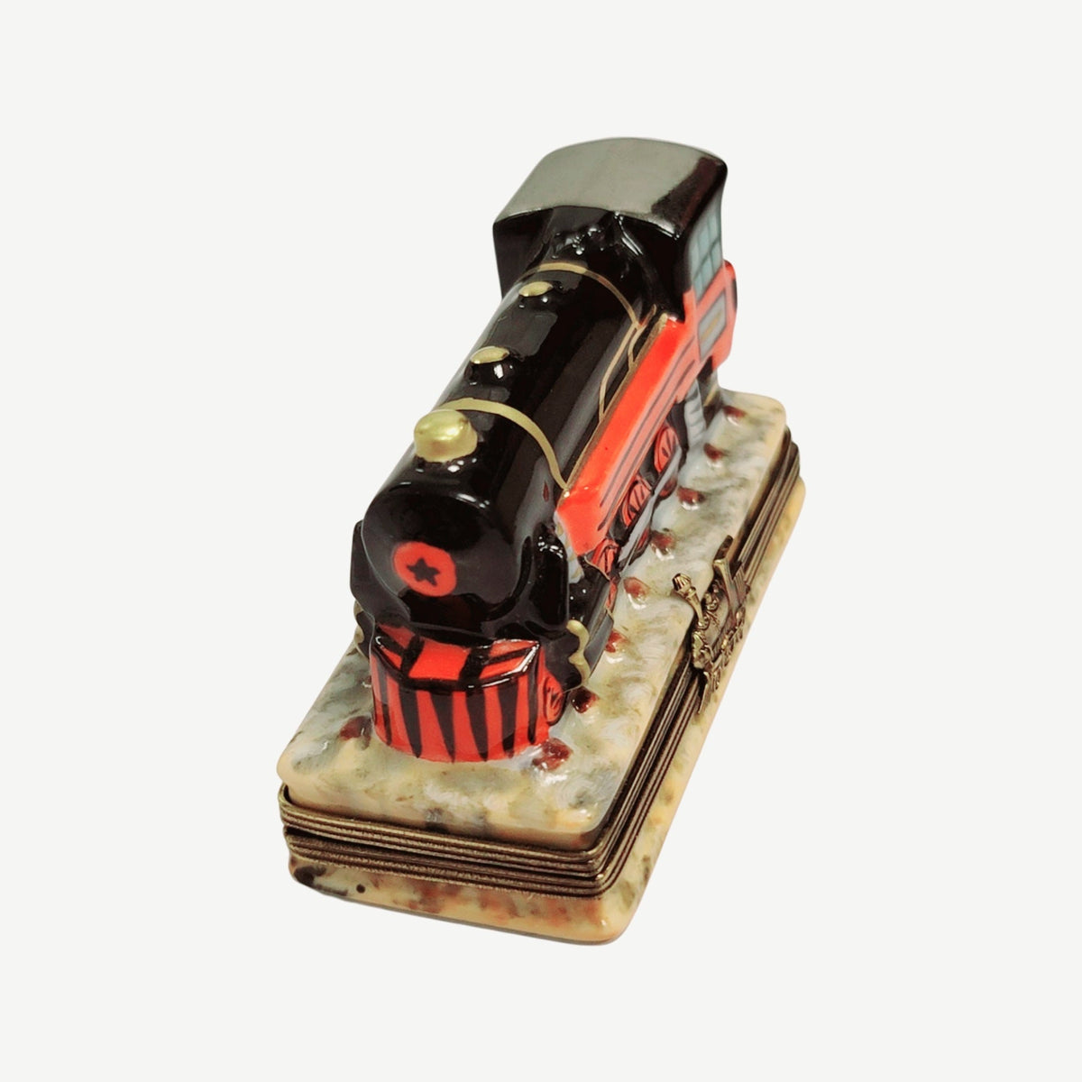 Train Locomotive Limoges Box Figurine, view 5